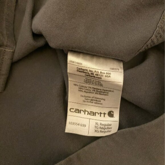 Carhartt Relaxed Fit Midweight Canvas Long Sleeve Shirt - Picture 4 of 6